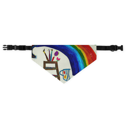 „Ein fantasievoller Regenbogen voller Möglichkeiten“ – Das Alien-Haustier-Bandana-Halsband