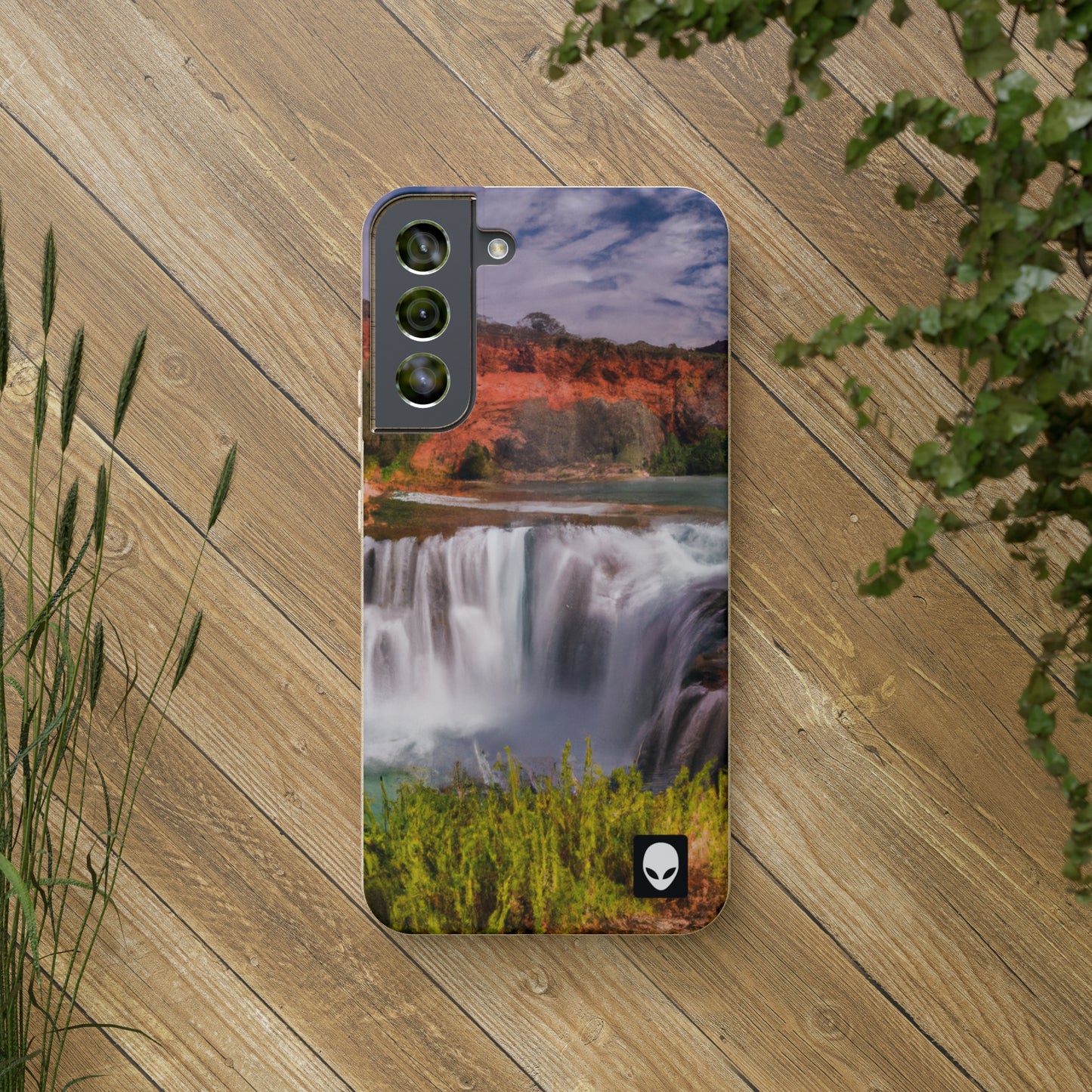 "Capturing Nature's Beauty: Crafting an Iconic Landscape in Vibrant Art" - The Alien Eco-friendly Cases