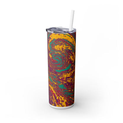 Visionary Vibes - Der Alien Maars® Skinny Tumbler mit Strohhalm 20oz