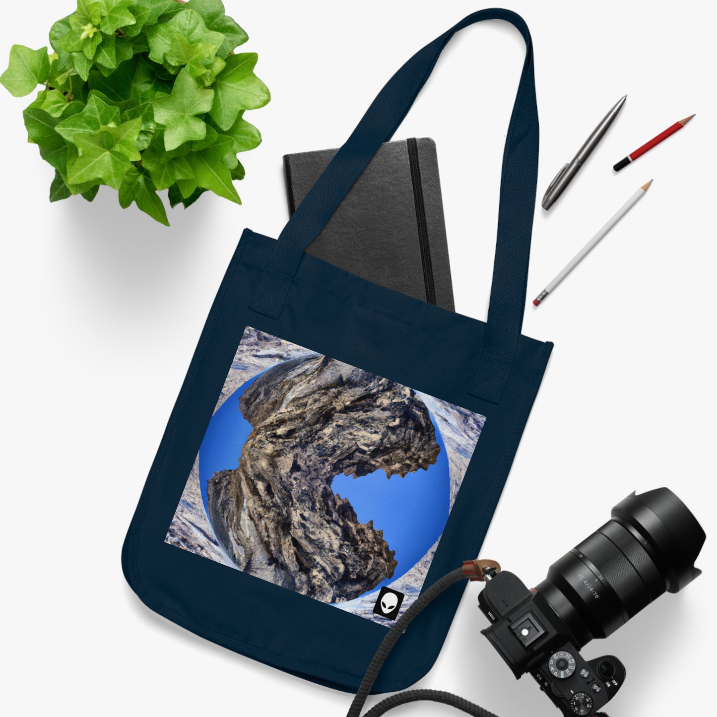 Naturaleza en esplendor: combinación de fotografía con arte digital: The Alien Eco-friendly Bolsa de tela