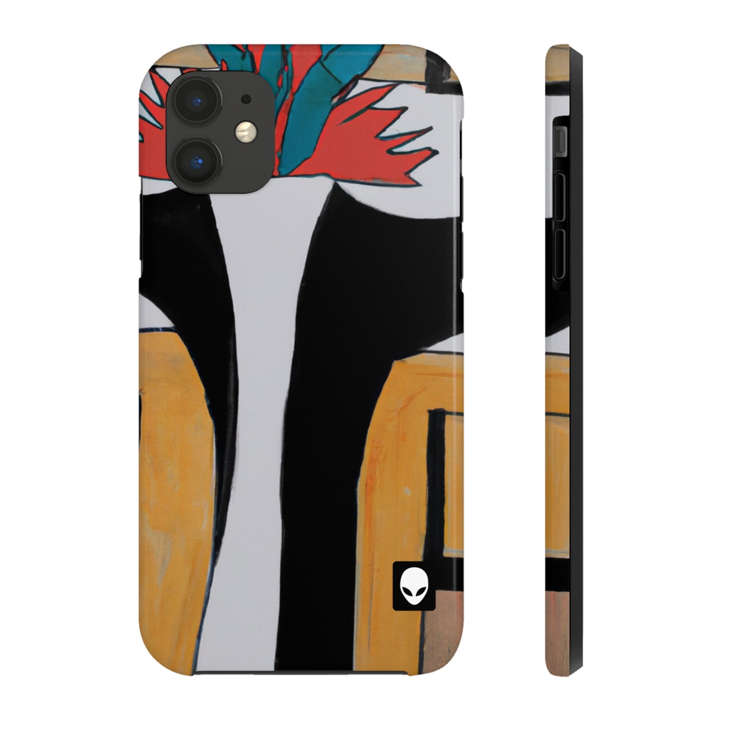 „Erforschung von Balance und Muster in der abstrakten Kunst“ – The Alien Tough Phone Cases