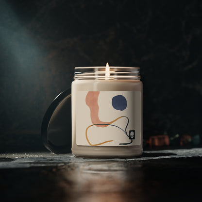 "Geometric Contrast: Exploring Color Through Geometry" - The Alien Eco-friendly Soy Candle