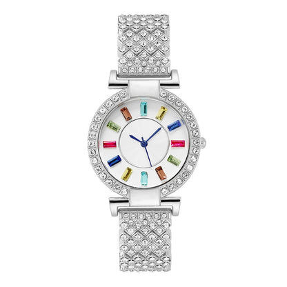 Nuevo reloj de mujer con cristales grandes y coloridos