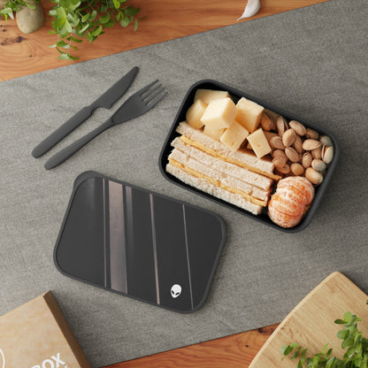 "Light and Dark Interplay: Exploring the Creative Shapes and Textures of Shadow and Light" - The Alien Eco-friendly PLA Bento Box with Band and Utensils