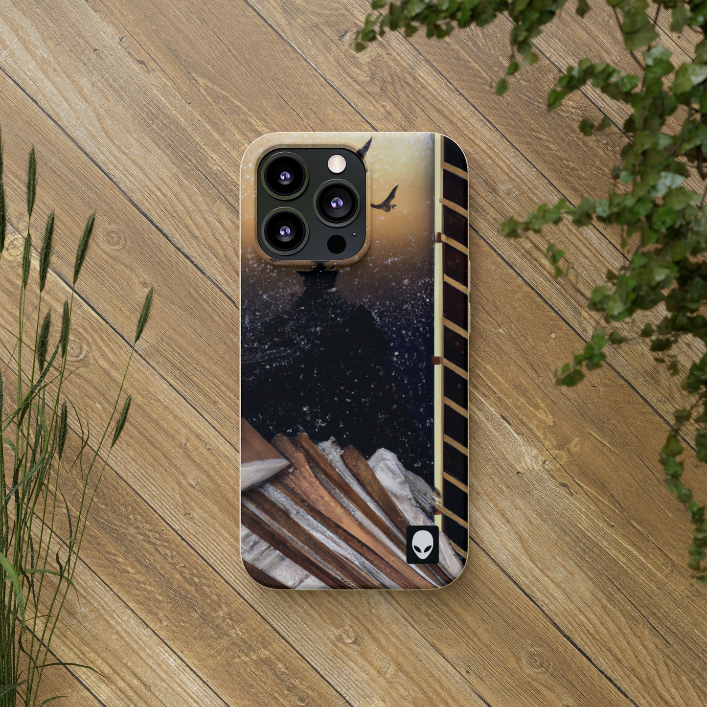 "A Tale of Storytelling Art: A Mixed Media Masterpiece" - The Alien Eco-friendly Cases