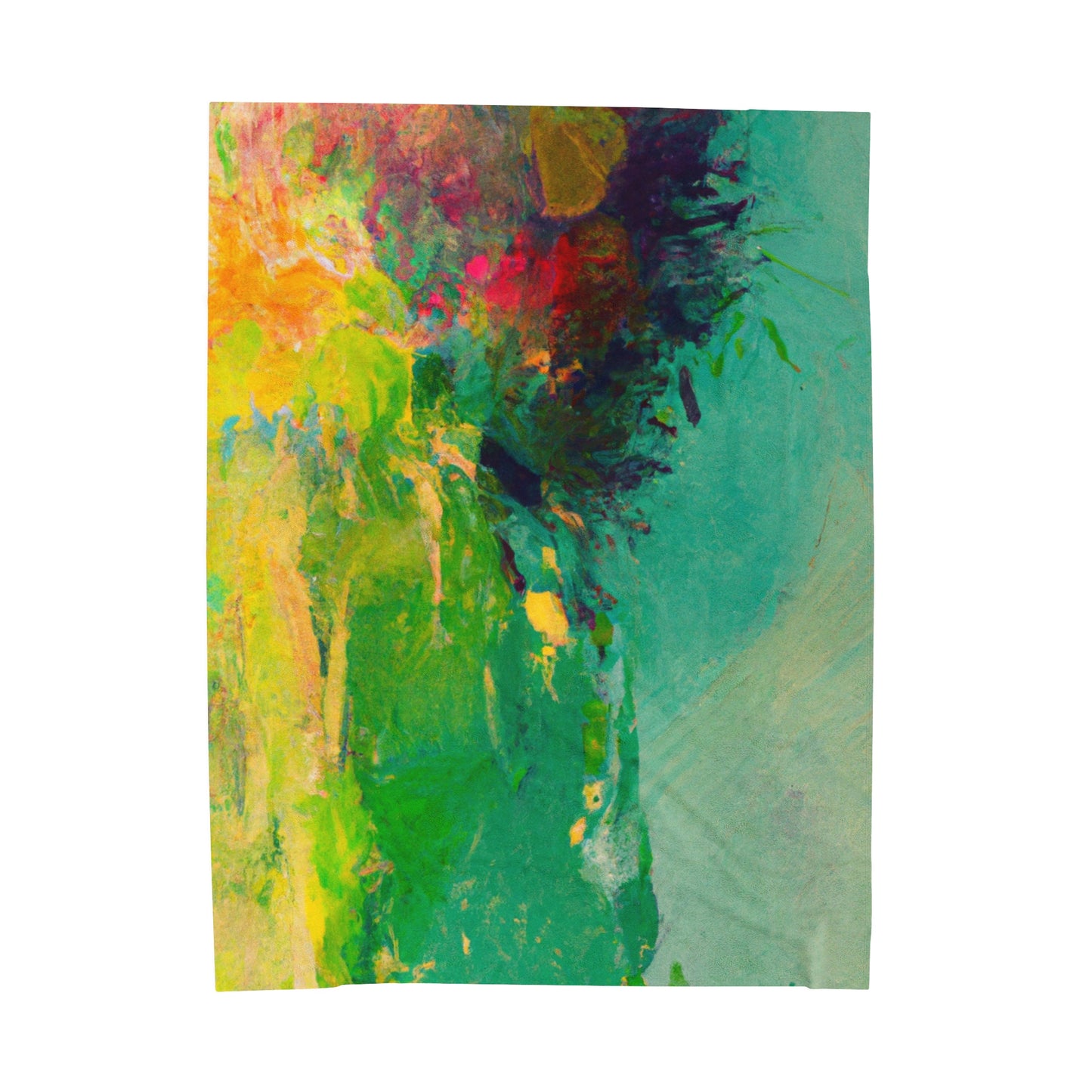 "A Lazy Summer's Day: An Abstract Ode" - The Alien Velveteen Plush Blanket