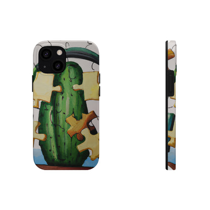 "Cactified Puzzle Time" - The Alien Tough Phone Cases