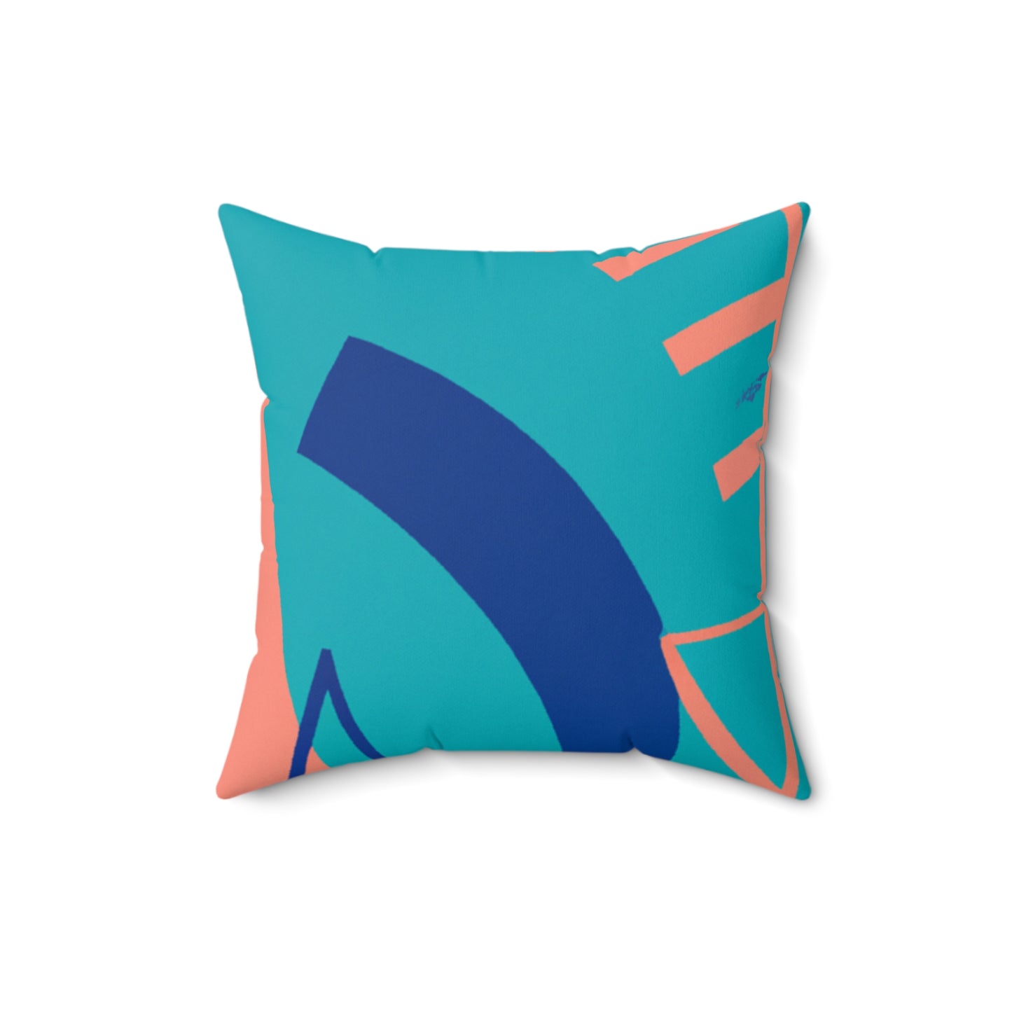 Arte geométrico: una exploración del color y la forma - The Alien Square Pillow