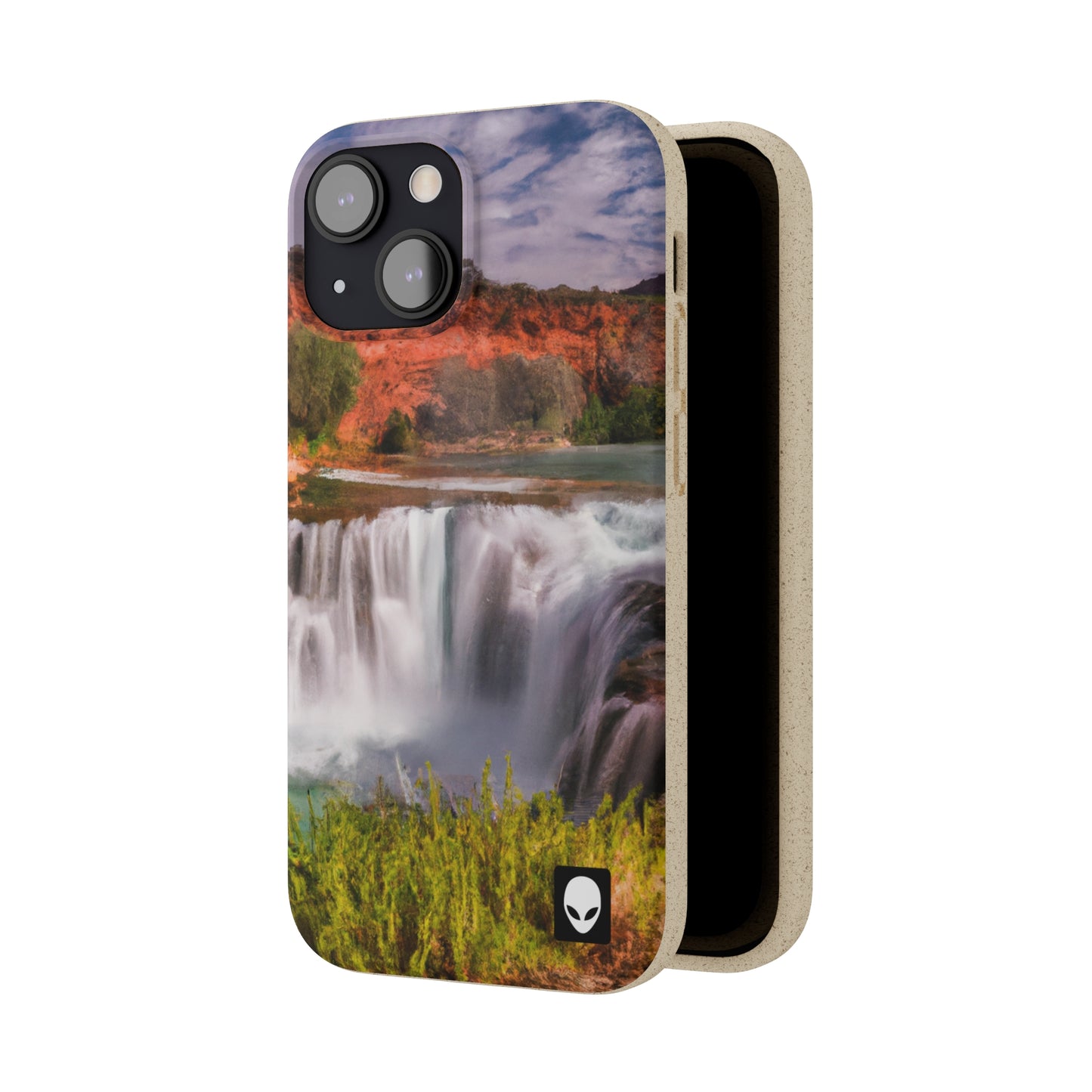 "Capturing Nature's Beauty: Crafting an Iconic Landscape in Vibrant Art" - The Alien Eco-friendly Cases