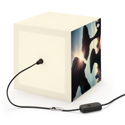 "Alien Landscape Odyssey" - The Alien Light Cube Lamp