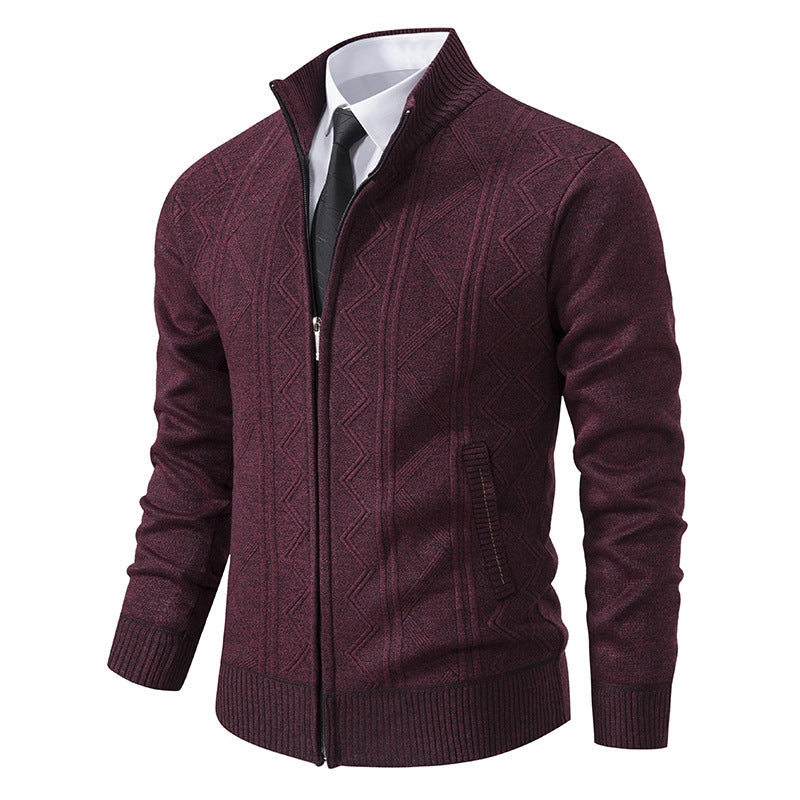 Lässige, lockere Strickjacke für Herren. Strickjacke