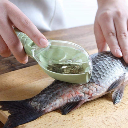 Fischhautbürste Schaben Fischschuppenbürste Reibe Schnelle Demontage Fischmesser Reinigung Peeling Hautschaber Schaber Fischschupper Küchenwerkzeuge