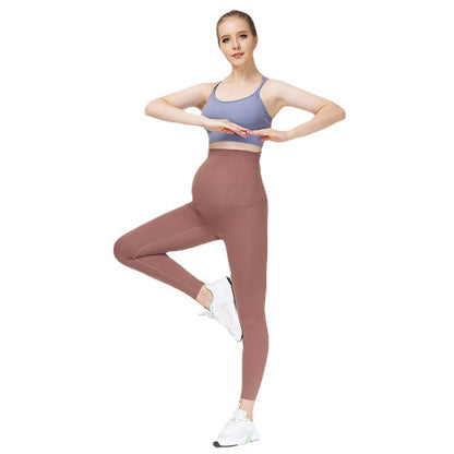 Pantalones de yoga con soporte de cintura alta para mujeres embarazadas