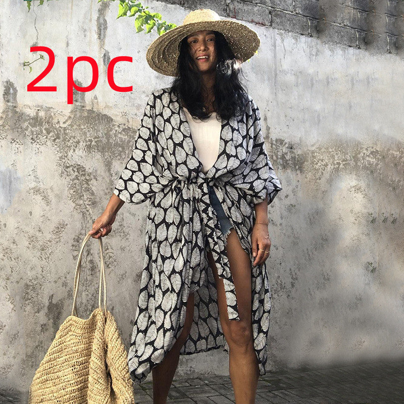 Polyester Damen Sonnenschutz Resort Strandkleid Überzug