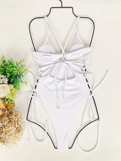 Traje de baño para mujer, traje de baño de una pieza, traje de baño sin espalda para mujer, traje de baño ajustado, Monokini para mujer, ropa de playa