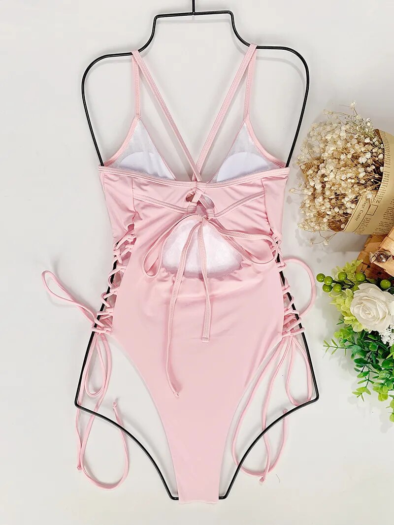 Swimwear Women  Swimsuit One Piece Bodysuit Women Backless Bikini Bodycon Bathing Suit Women Monokini Beachwear