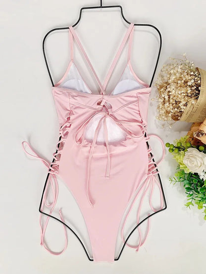 Traje de baño para mujer, traje de baño de una pieza, traje de baño sin espalda para mujer, traje de baño ajustado, Monokini para mujer, ropa de playa