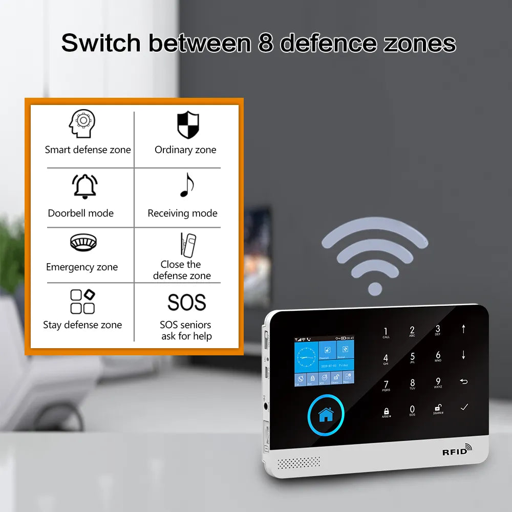 PGST PG103 Wifi 4G Tuya Alarm System Mit Pet Immune Motion Sensor IP Kamera Wireless Smart Home Security Unterstützung alexa EU Stecker