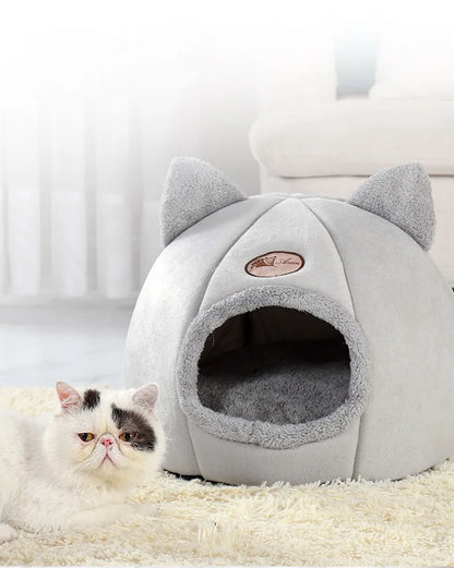 New Deep Sleep Comfort In Winter Cat Bed Iittle Mat Basket Small Dog House Products Pets Tent Cozy Cave Nest Indoor Cama Gato