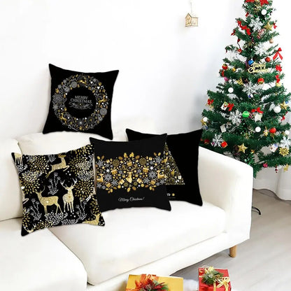 Feliz funda de cojín navideño, adornos, decoración navideña para el hogar, decoración navideña, regalo de Año Nuevo, Navidad 2023