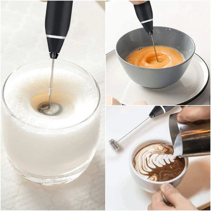 Drahtlose Milchaufschäumer, elektrischer Handmixer mit USB, elektrische Mini-Kaffeemaschine, Schneebesen, Mixer für Kaffee, Cappuccino, Creme