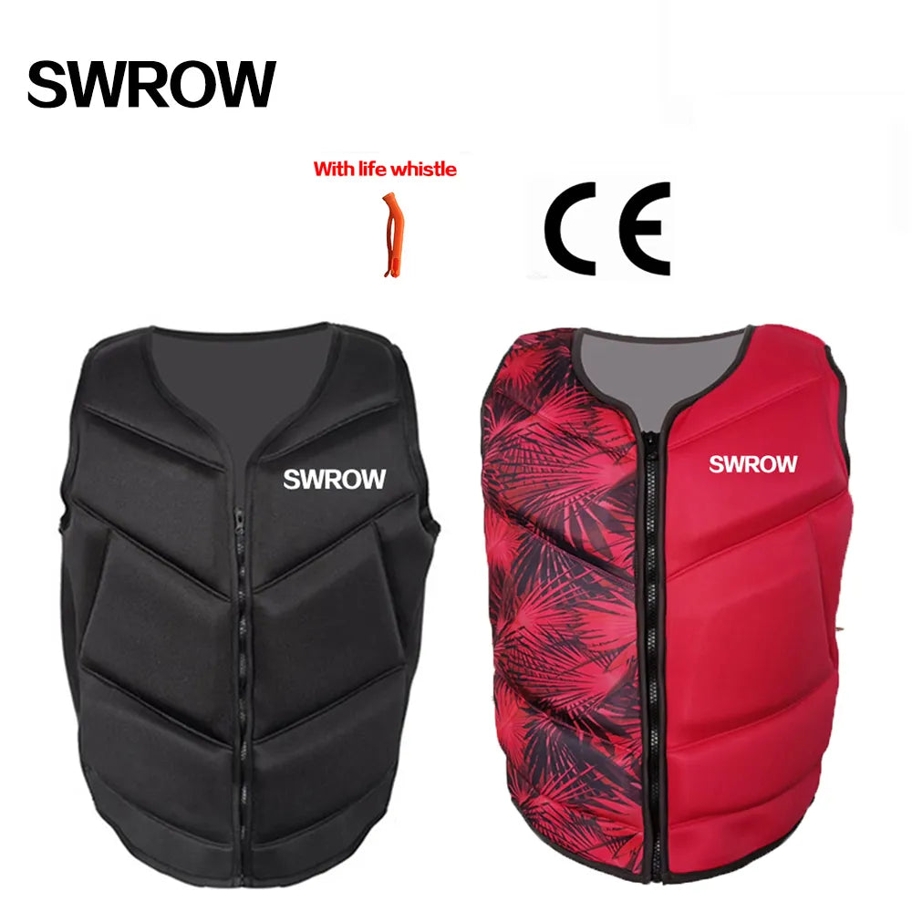 Neoprene life jacket the fishing vest water jacket sport adult children life vest clothes swim skating ski rescue boats drifting