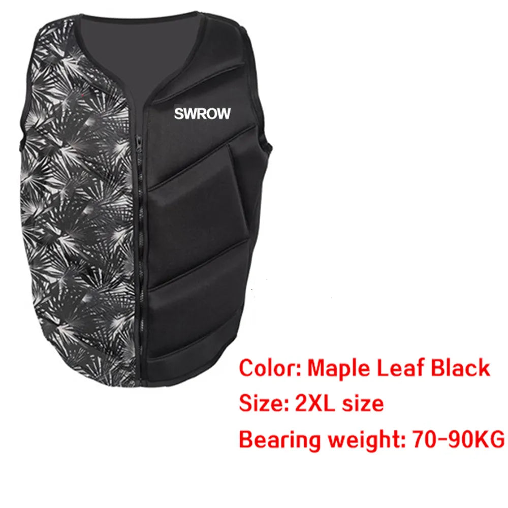 Neoprene life jacket the fishing vest water jacket sport adult children life vest clothes swim skating ski rescue boats drifting