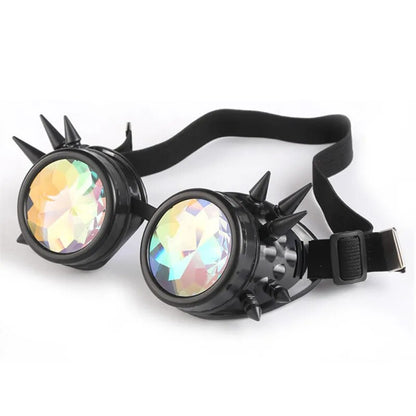 Gafas Steampunk, gafas de sol para hombres y mujeres, gafas caleidoscopio, gafas holográficas para Festival Rave, gafas de fiesta Retro, gafas de Cosplay