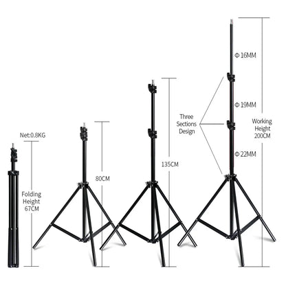 Kits de iluminación Softbox para fotografía, sistema de luz profesional con bombillas fotográficas E27, equipo de estudio fotográfico, 50x70CM