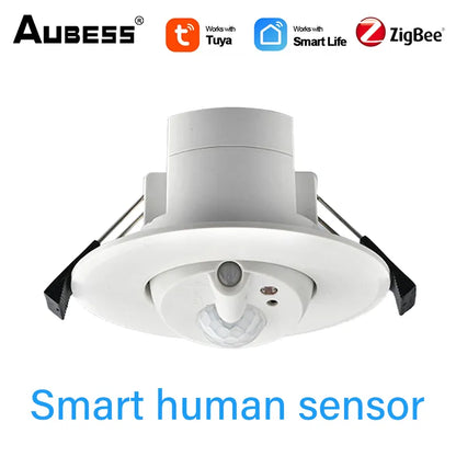 Tuya Smart ZigBee Smart Deckenmontierter menschlicher Anwesenheitssensor Tuya Bewegungserkennungssensor für den menschlichen Körper