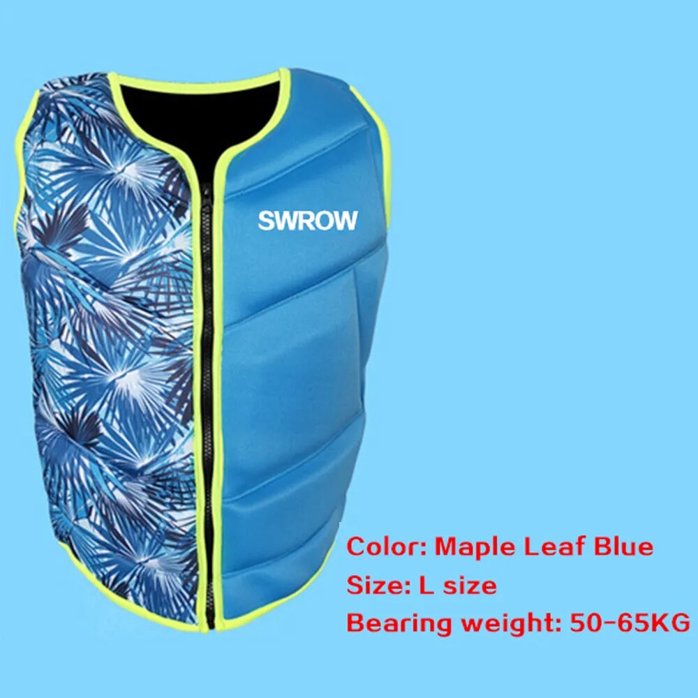 Neoprene life jacket the fishing vest water jacket sport adult children life vest clothes swim skating ski rescue boats drifting