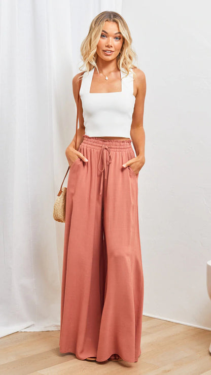 Spring Summer Casual Wide Leg Popular Loose Casual Trousers for Women