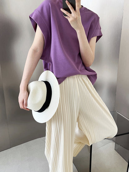 Profile Right Angle Shoulder Short Sleeved T Shirt Women Summer Loose Design Batwing Sleeve T Shirt Top