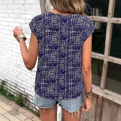 Ropa de mujer Camisa de manga corta de verano para mujer Top informal