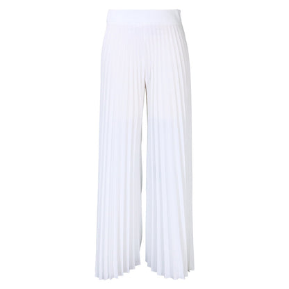 Summer Ladies Pleated Trousers High Waist Wide Leg Pants