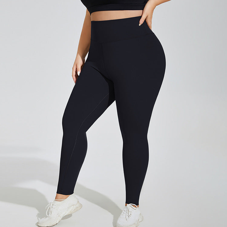 Plus Size Yoga Pants High Waist Hip Lift Seamless Cloud Sense Women Fitness Sportswear Quick Drying Tights Cropped Trousers