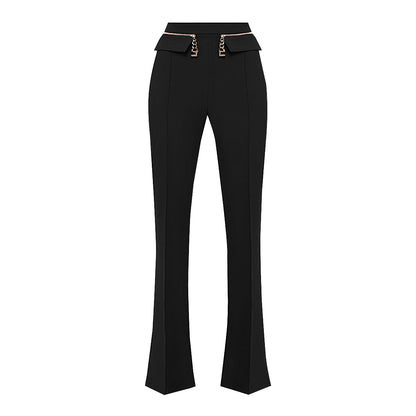 Primavera otoño calidad todo a juego cómodos pantalones de mujer pantalones de adelgazamiento alto pantalones acampanados casuales