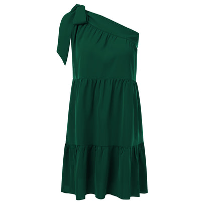 Vestido pequeño de gasa de verano, vestido informal francés de diseño de ropa para mujer