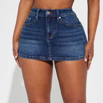 Stretch Denim Skirt Skirt