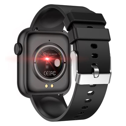 QX7 Körpertemperatur Gesundheit Metall 185 Bluetooth Anrufe SOS Knopfsteuerung Smart Watch