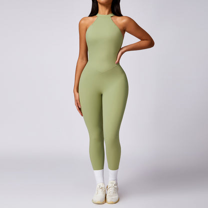 Peach Hip Raise Beauty Back Yoga Jumpsuit Women Outdoor Running Tight Sports Quick Drying Workout Clothes