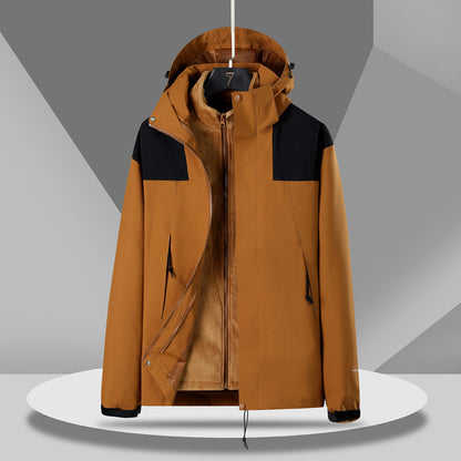 Outdoor Shell Jacket Three-in-one Detachable Jacket