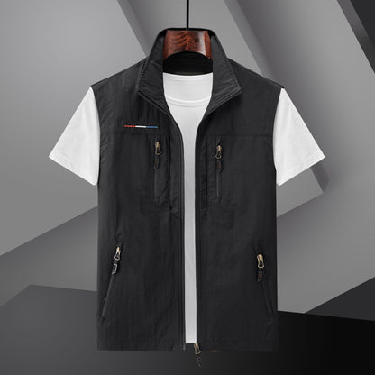 Outdoor Quick-drying Vest Multi-pocket Thin Workwear Vest