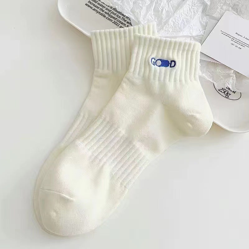 Men's Pure Cotton Deodorant Sweat Absorbing Sports Socks