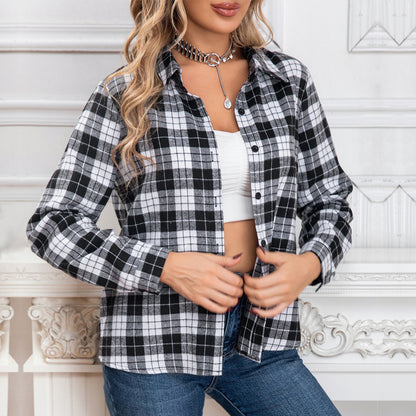 Primavera otoño mujer primavera otoño manga larga camiseta Top cuello en V rayas mujeres Top