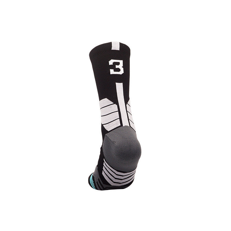 Men's Towel Bottom Thickened Mid-calf Basketball Socks