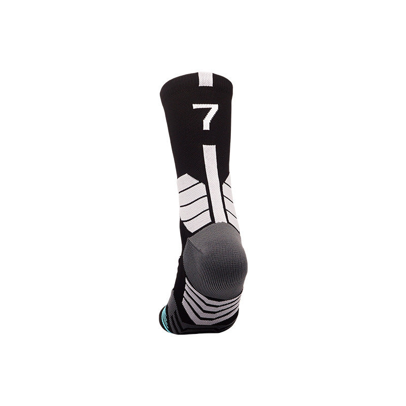 Men's Towel Bottom Thickened Mid-calf Basketball Socks