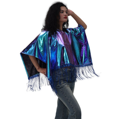 Tassel Cloak Loose Women Clothing Shawl Costume