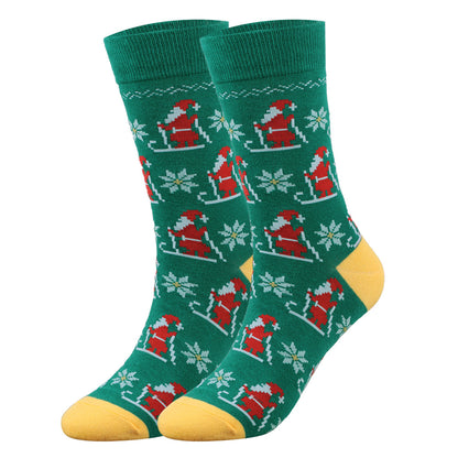 Plus-sized Christmas Plus Size Men's Middle Tube Socks