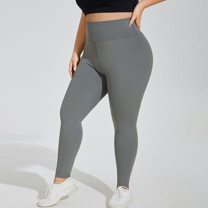 Plus Size Yoga Pants High Waist Hip Lift Seamless Cloud Sense Women Fitness Sportswear Quick Drying Tights Cropped Trousers